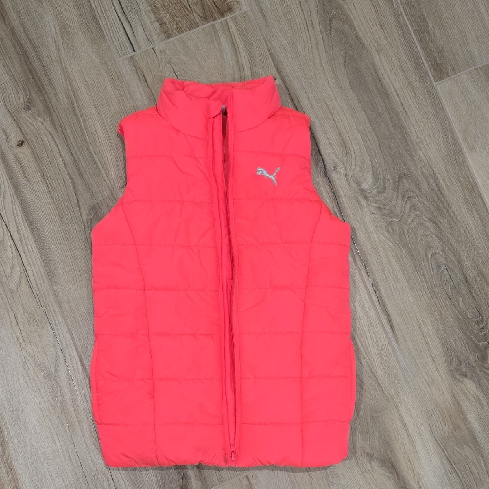 Puma Youth Coral Quilted Vest Size 10/12